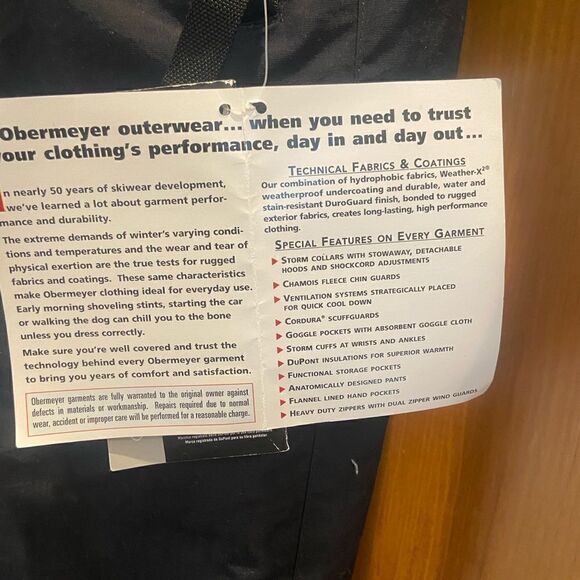 NWT Vintage Obermeyer Challenge ll Insulated SnowSuit Ski - Picture 6 of 16